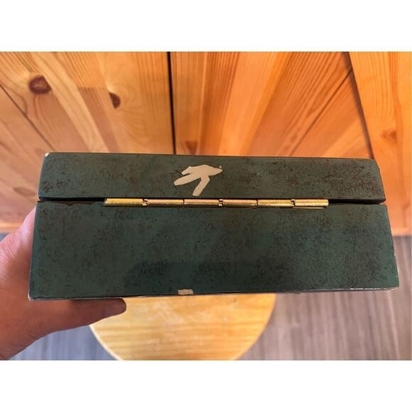 LA BELLE Hand Painted ART DECORATED LACQUER Wood BOX Egyptian Theme - Picture 5 of 8